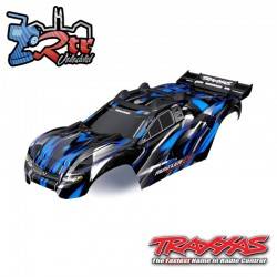 Carrocería TRAXXAS Rustler Ultimate 4x4 Azul con soportes Pintada TRA6749-BLUE