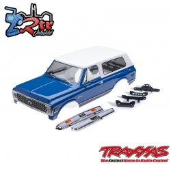 Cuerpo Carrocería Chevrolet Blazer 1972 Azul/Blanca no clip Traxxas TRX-4 TRA9130-BLWT