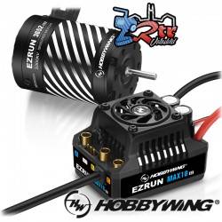 Hobbywing Ezrun MAX10 G2 80A Combo 3652SD-3300kv con eje de 3.175 mm