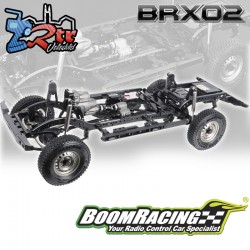 Chasis Boom Racing BRX02 1/10 4WD con Ballestas para carrocería Team Raffee D110