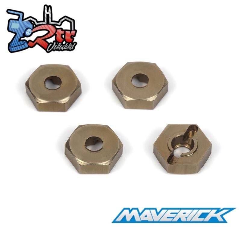 Hexagonos de aluminio 12mm 4 Unidades Maverick MV150633