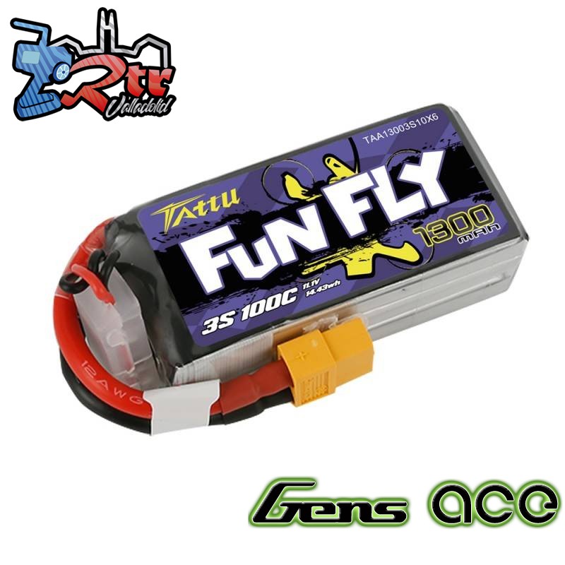 Batería Lipo Gens Ace 1300Mha 11,1V 3S1P 100C XT60