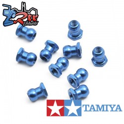 Tuerca de bola aluminio 5mm Azul 10 Piezas Tamiya 53640