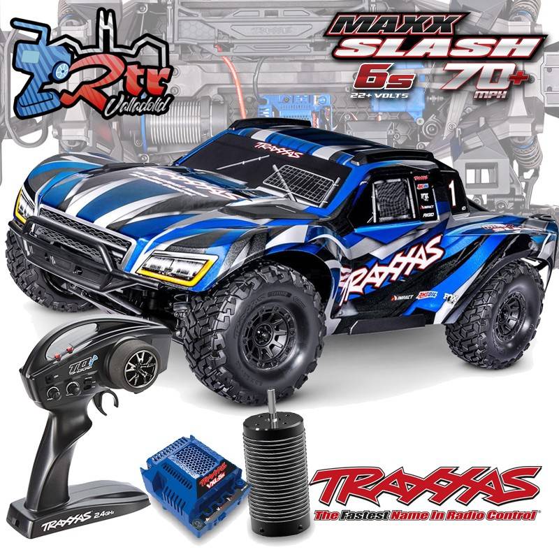 Traxxas Maxx Slash 6S Short Course Truck 4WD Brushless RTR Azul