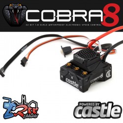 Castle Cobra 8 con o sin sensores 2-6S 25.2V Bec 8A...