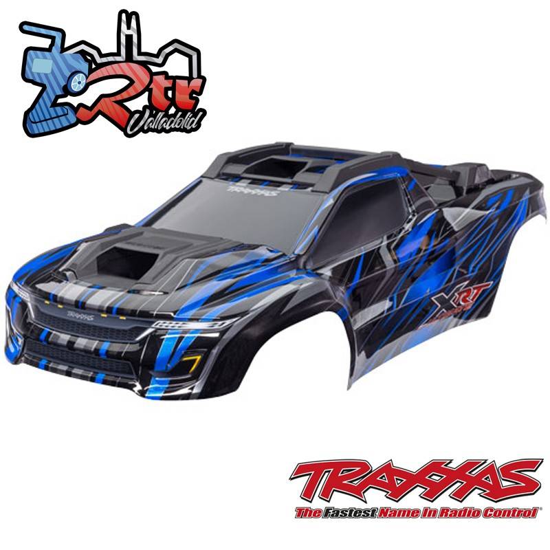 Carrocería TRAXXAS XRT® Ultimate azul pintada calcomanías aplicadas, ensamblada con soportes TRA7869-BLUE