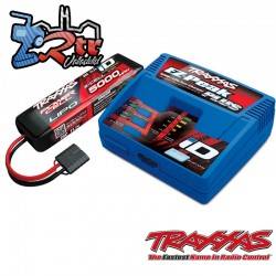 Combo EZ-Peak Plus Cargador rápido Traxxas de 4 amperios NiMH / LiPo ID + Bateria 33 5000Mha