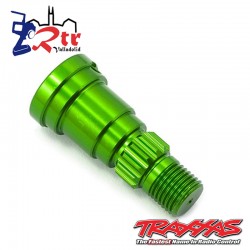 Eje de muñón, aluminio, anodizado verde TRA7768G