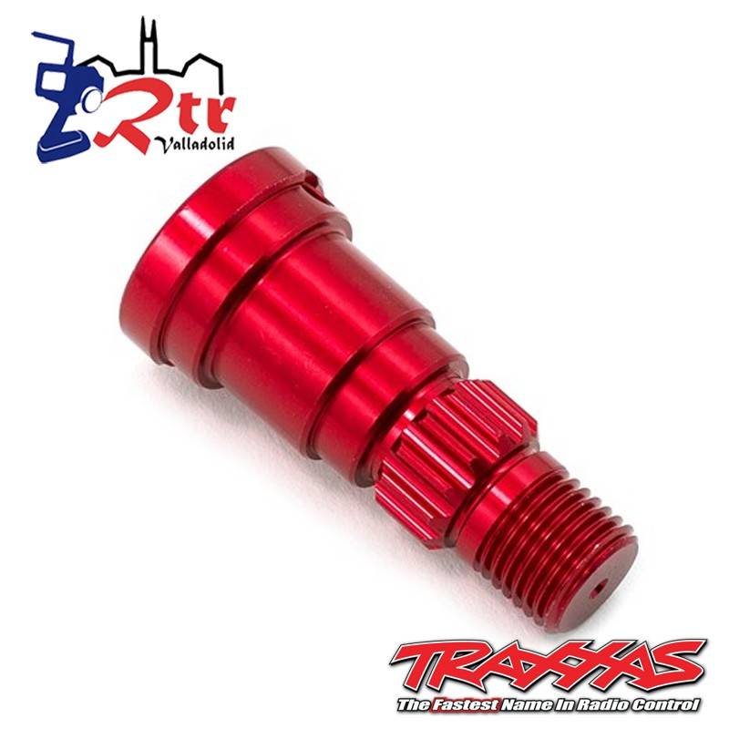 Eje de muñón, aluminio, anodizado rojo TRA7768R