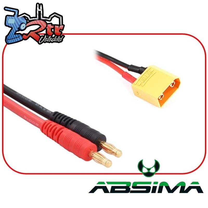 Cable de carga Conector tipo bala de 4 mm - XT90 300 mm