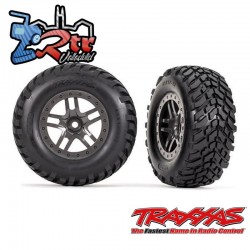 Neumáticos y ruedas ensamblados pegados 12mm neumáticos SCT Traxxas TRA6964