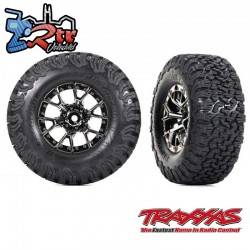 Llantas y ruedas, ensamblados, pegados Ford Raptor R, BFGoodrich® All-Terrain™ T/A® KO2 Traxxas Cromo Negro TRA10187-BLKCR