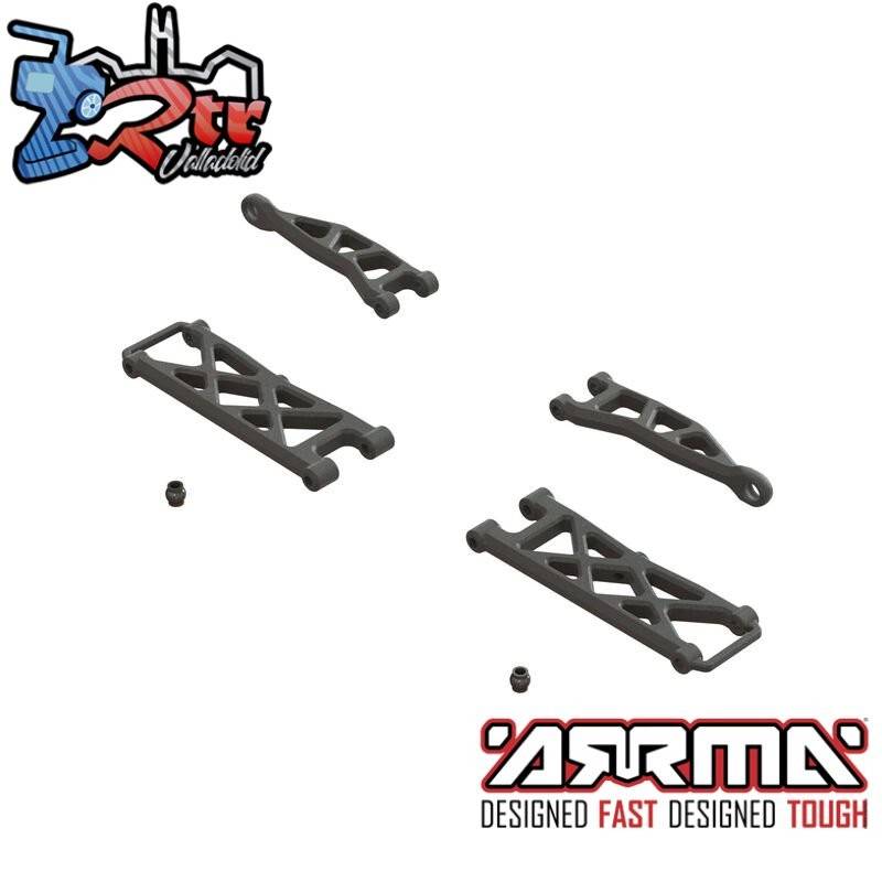 Juego de brazo de suspensión trasera GROM Arrma ARA330808