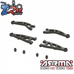 Juego de brazo de suspensión delantera GROM Arrma ARA330809