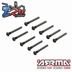 Pasador de tornillo de cabeza de botón M3x24mm (10 piezas) Arrma ARA702013