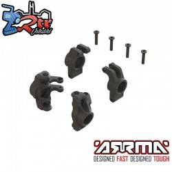 Juego de manguetas delanteras y traseras GROM Arrma ARA330807