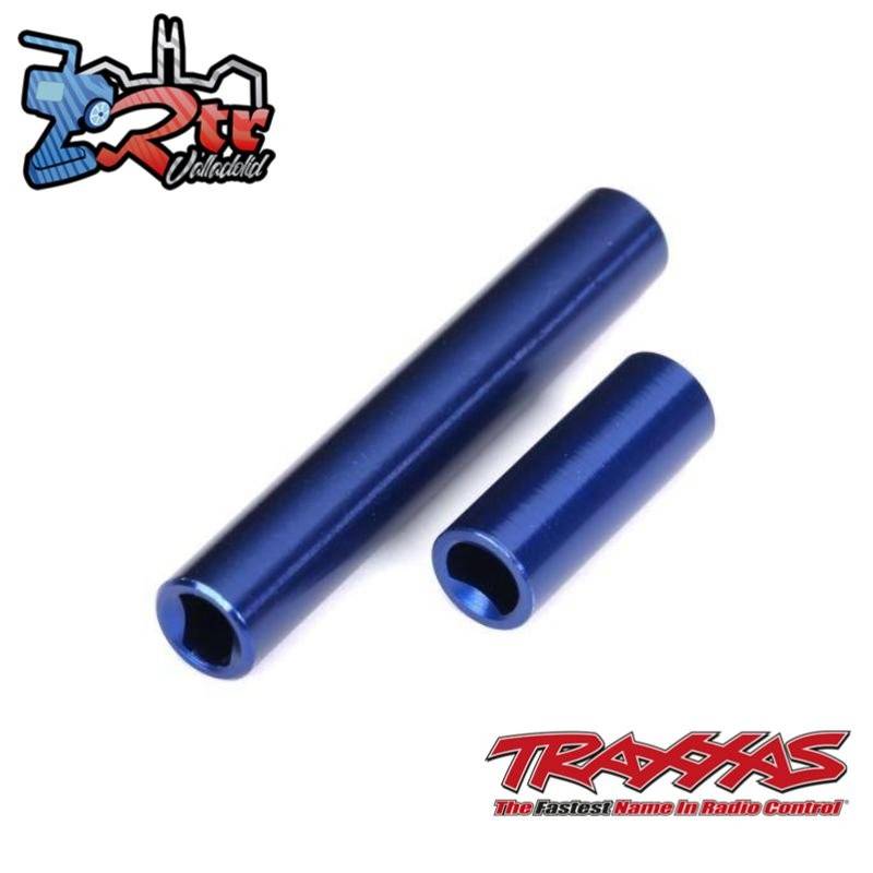 Ejes de transmisión, central, hembra, aluminio 6061-T6 TRX-4M™ High Trail TRA9852-BLUE