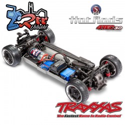 Traxxas 4-Tec 3.0 Hot Rod Coupe Azul Escala 1/10 4Wd Escobillas