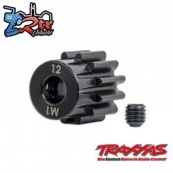 Piñon Traxxas 12T Dientes Mod 1 Eje 5mm TRA6482X