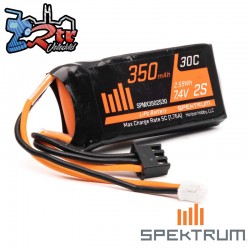 Batería Spektrum 7.4v 350mAh 2s LiPo 2 pines SPMX3502S30