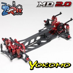 Yokomo Master Drift MD 2.0 2wd 1/10 Kit de montaje Chasis Fibra Edición limitada Rojo
