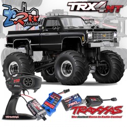 Traxxas TRX-4MT 4wd 1/18 Monster Truck Chevrolet K10 RTR TQ Negro