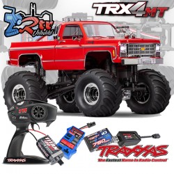 Traxxas TRX-4MT 4wd 1/18 Monster Truck Chevrolet K10 RTR TQ Rojo