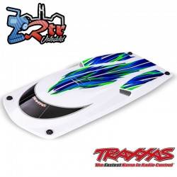 Hatch, Spartan SR, blanco con graficos verde emsamblado TRA10316-GRN