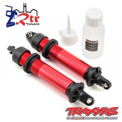 Amortiguadores, GTX, aluminio, Rojo anodizado TRA7761R