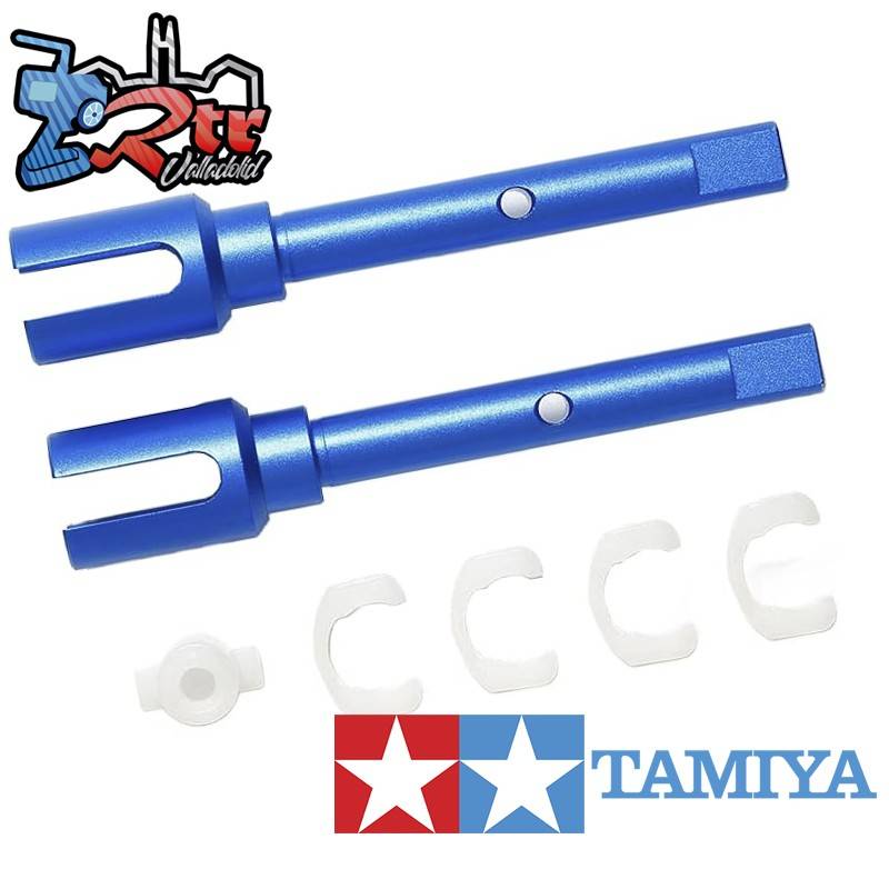 Helice de aluminio tipo SRX TT-02 y tapas del eje de oscilación Tamiya 22066