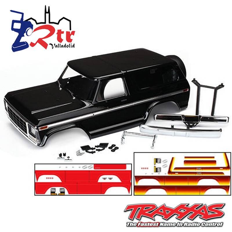 Carrocería TRAXXAS Ford Bronco completo negro con pegatinas TRA8010X