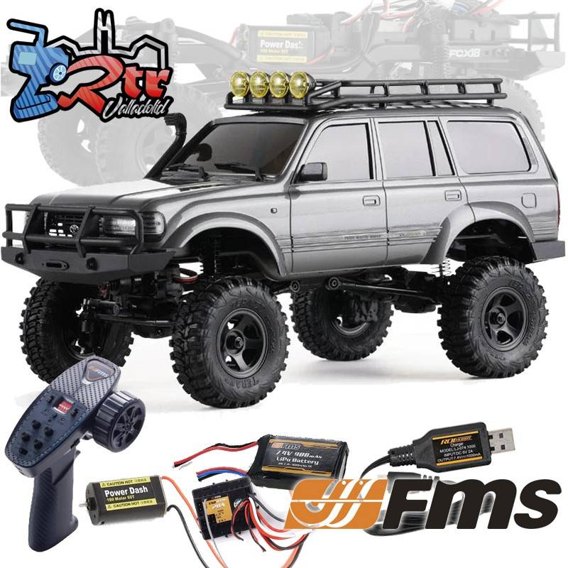 FMS Toyota LC80 FCX18 V2 Scaler RTR 4x4 1/18 Gris