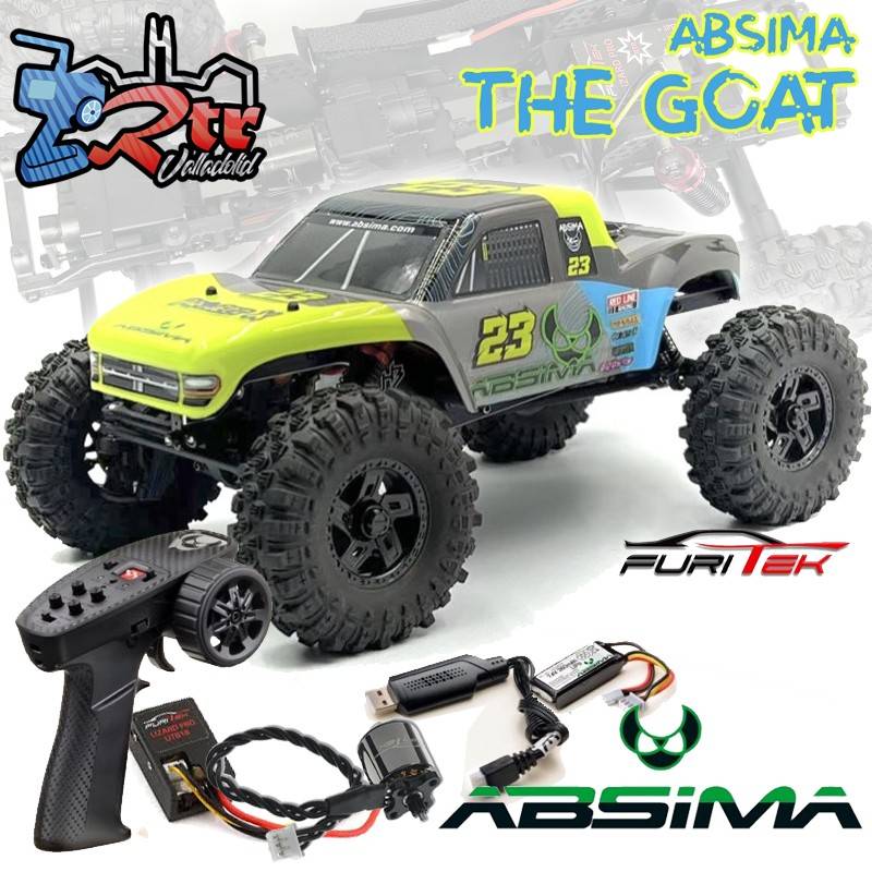 Absima CR18P The Goat Brushless 1:18 – Elektro RC-Crawler 4WD, RTR Mit 2,4 GHz, Allradantrieb