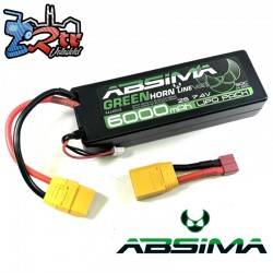 Batería Absima Lipo 600 Mah Greenhorn Vol.2 2s 7.4 Volts HC XT90/TPlug Estuche duro