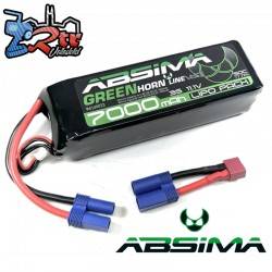 Batería Absima Lipo 7000 Mah Greenhorn  Vol.2 3s 11.1 Volts HC EC5/T-Plug Estuche Blando