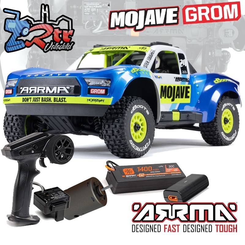 ARRMA Mojave Grom Mega 380 Escobillas 4Wd RTR ShortCourse Azul