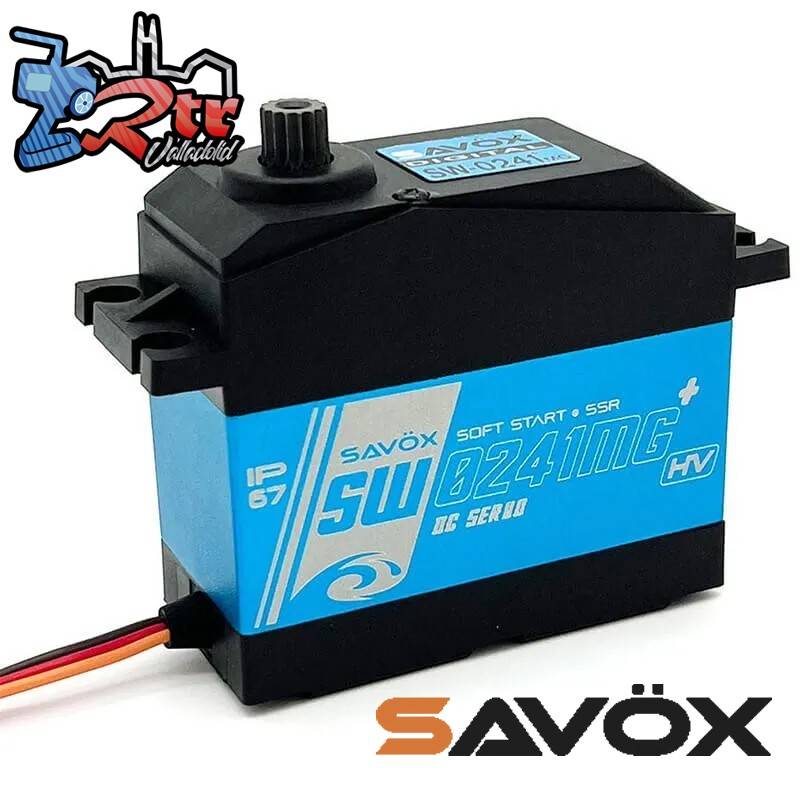 Servo Savox 40Kg SW-0241MG+1/5 Digital High Voltage Piñoneria Metálica