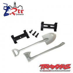 Pala Traxxas, hacha, accesorios de montaje TRA8122
