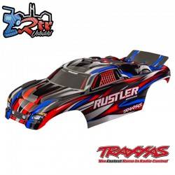 Carrocería TRAXXAS Rustler® sin clip Rojo, pintado pegatinas aplicadas TRA3721-RED