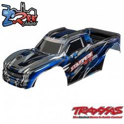 Carrocería TRAXXAS Stampede® pintada azul y pegatinas aplicadas 4X4 VXL para montaje sin clip TRA9014-BLUE