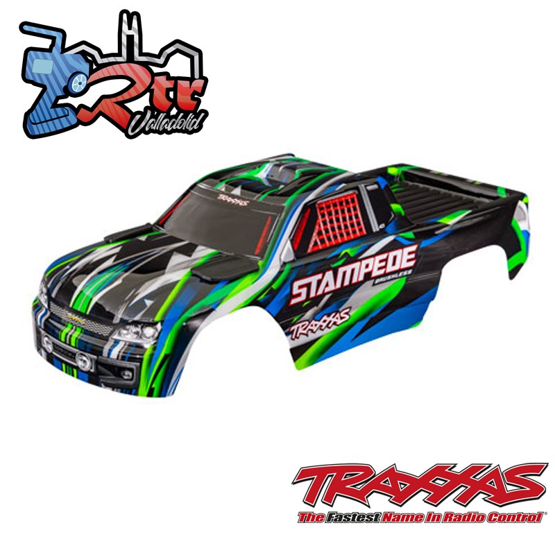 Carrocería TRAXXAS Stampede Verde sin clip 2WD TRA3620-GRN