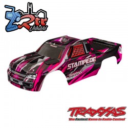 Carrocería TRAXXAS Stampede Rosa sin clip 2WD TRA3620-PINK