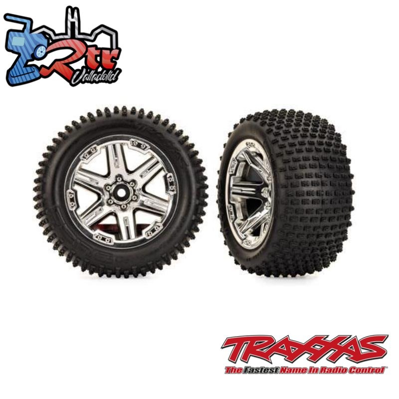 Ruedas Traxxas Alias® 2wd 2.8 Cromadas Traseras TRA3772X