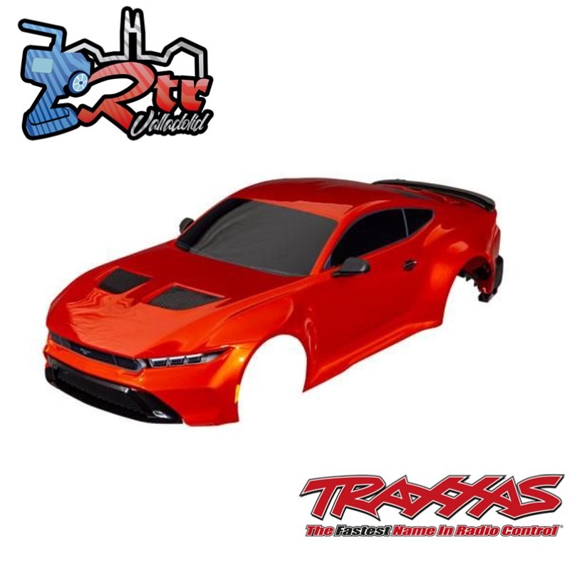 Carrocería TRAXXAS Ford Mustang Naranja montaje sin clip TRA10511-CPR